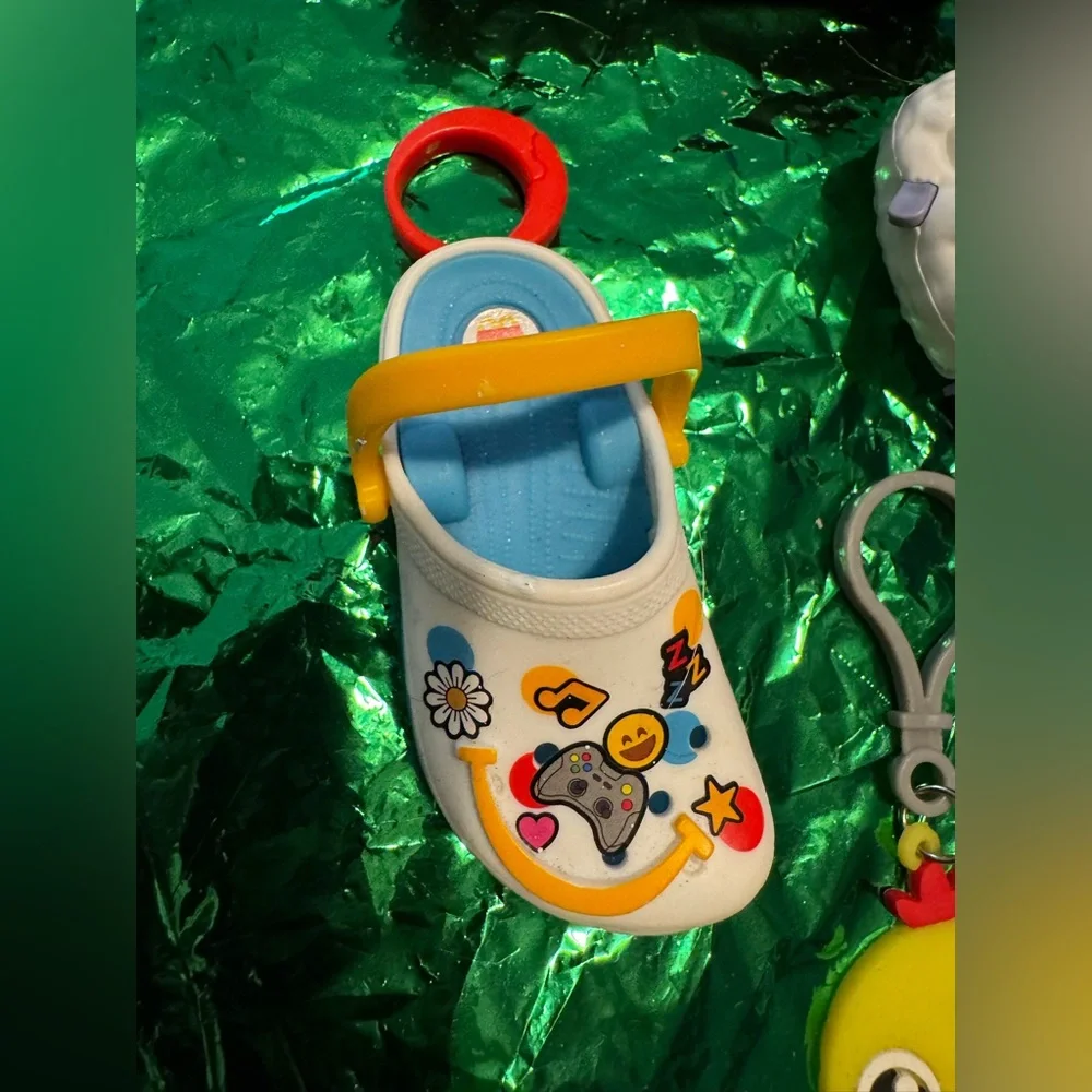 Misc small toys unicorn cat plush coin purse, McDonald’s croc, etch a sketch, TY